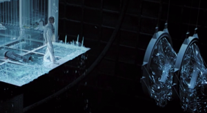 マグニートーがウルヴァリンの秘密を明かす。アダマンチウムの骨格はストライカーの実験によるものだった